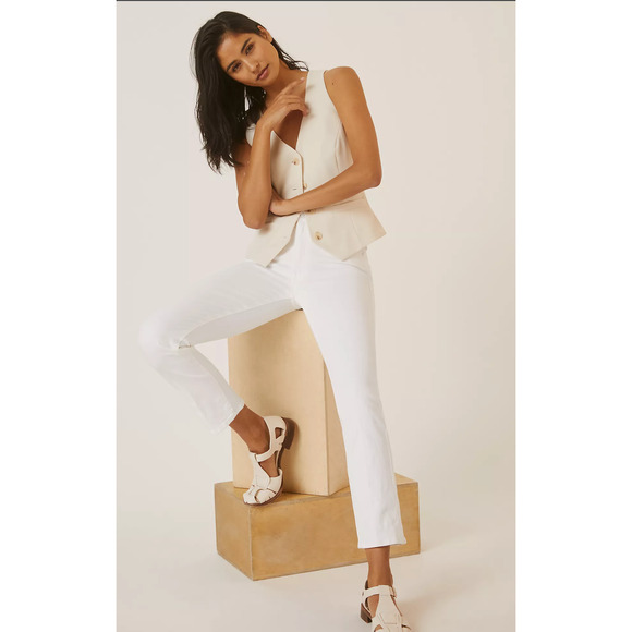 MOTHER The Dazzler High-Rise Crop Jeans - New 33 waist
